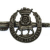York & Lancaster Regiment Sterling Silver Rifle Sweetheart Brooch