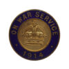 WW1 1914 On War Service Enamelled Lapel Badge