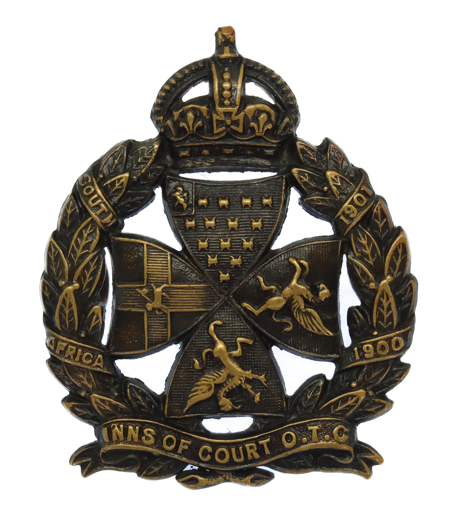 Inns of Court O.T.C. Cap Badge - King's Crown