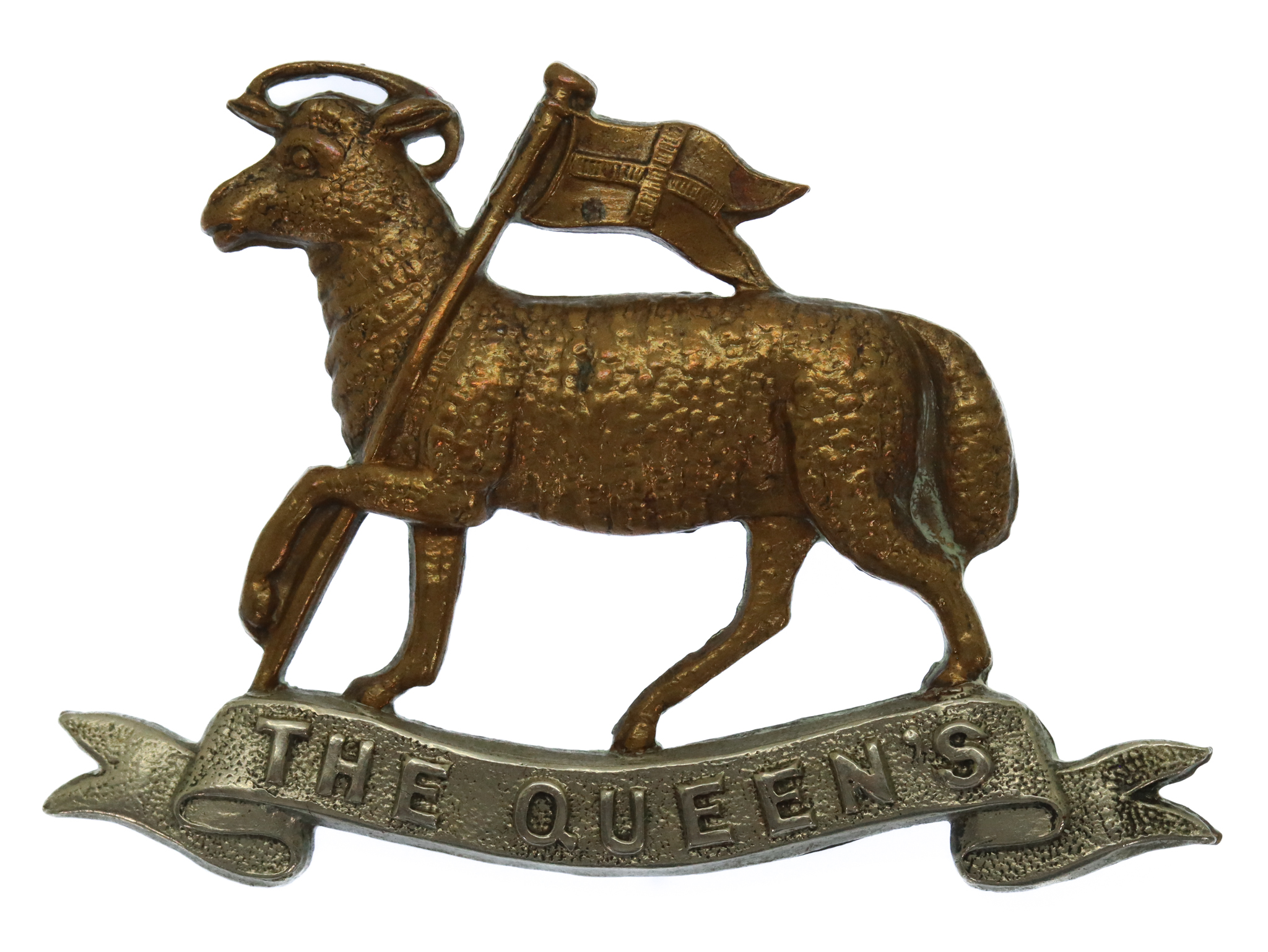 Victorian/Edwardian Queen's (Royal West Surrey) Regiment Cap Badge