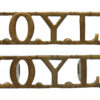 Pair of King's Own Yorkshire Light Infantry (K.O.Y.L.I.) Shoulder Titles