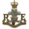 Royal Monmouthshire Royal Engineers Anodised (Staybrite) Cap Badge 
