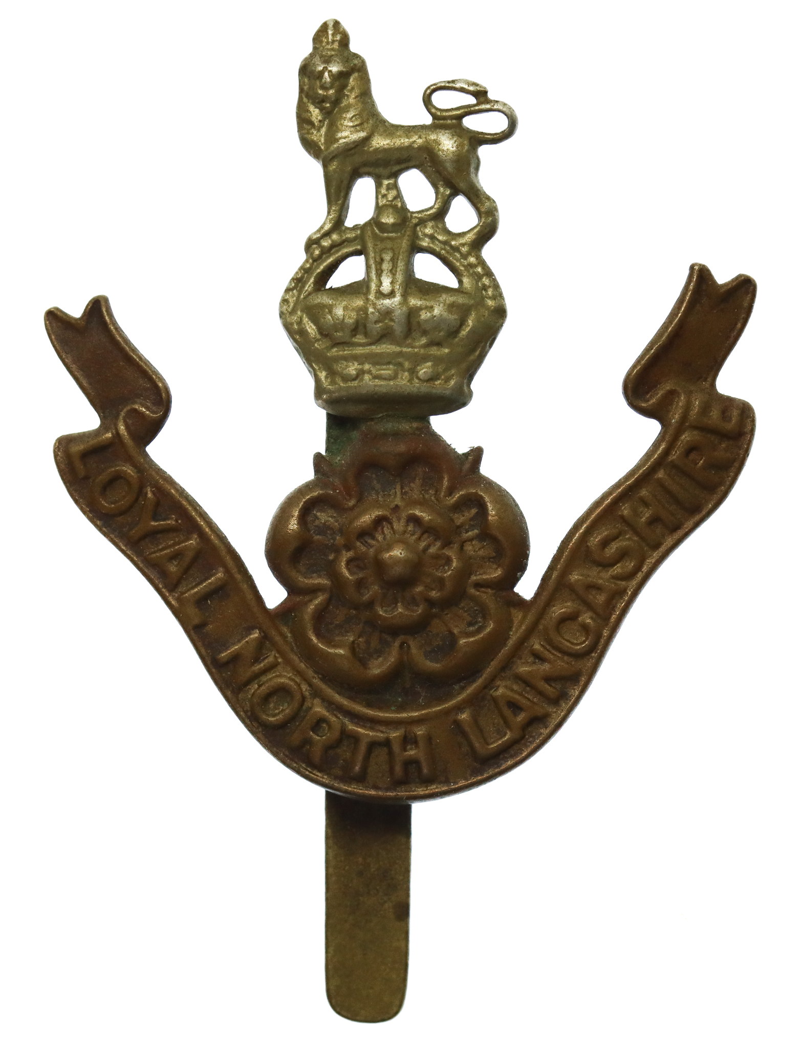 Loyal North Lancashire Regiment Cap Badge - King's Crown