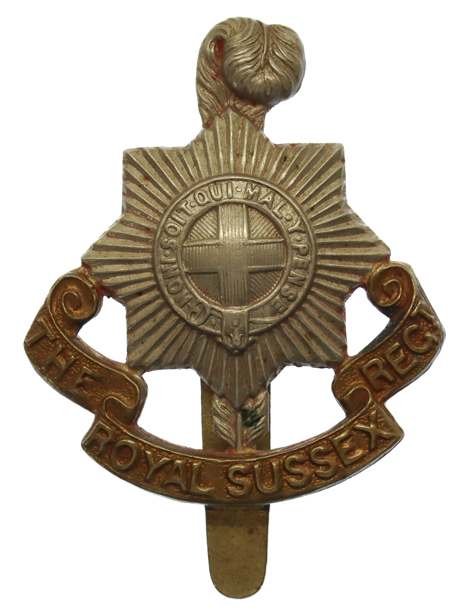 Royal Sussex Regiment Cap Badge ( F. Narborough)