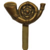 King's Own Yorkshire Light Infantry (K.O.Y.L.I.) WW1 All Brass Economy Cap Badge