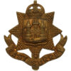 East Surrey Regiment WW1 All Brass Economy Cap Badge