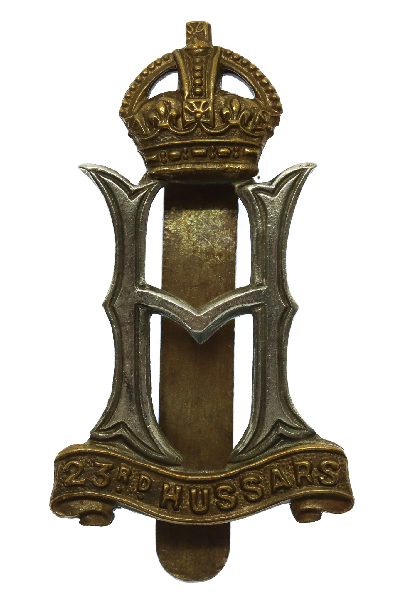 23rd Hussars Cap Badge - King's Crown