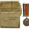 WW1 British War Medal - Gnr. W.E. Hamer, Royal Artillery