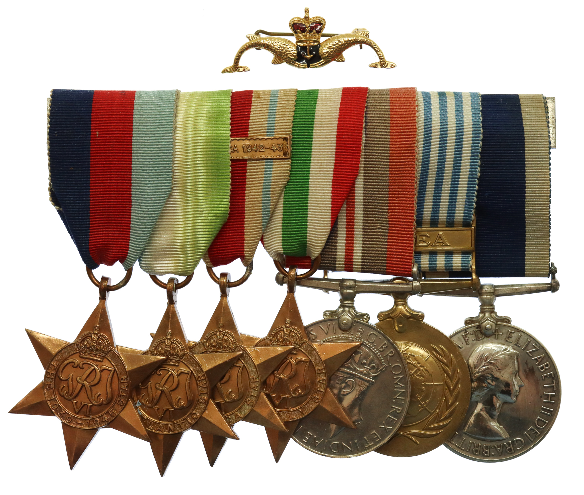 WW2 and Royal Navy Long Service & Good Conduct Medal Group of Seven - Chief Petty Officer Cook R.E. Easton, Royal Navy