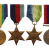 WW1 and WW2 SS City of Bedford Casualty Medal Group of Six - Petty Officer Tel. M.E.J. Delaney, Royal Navy