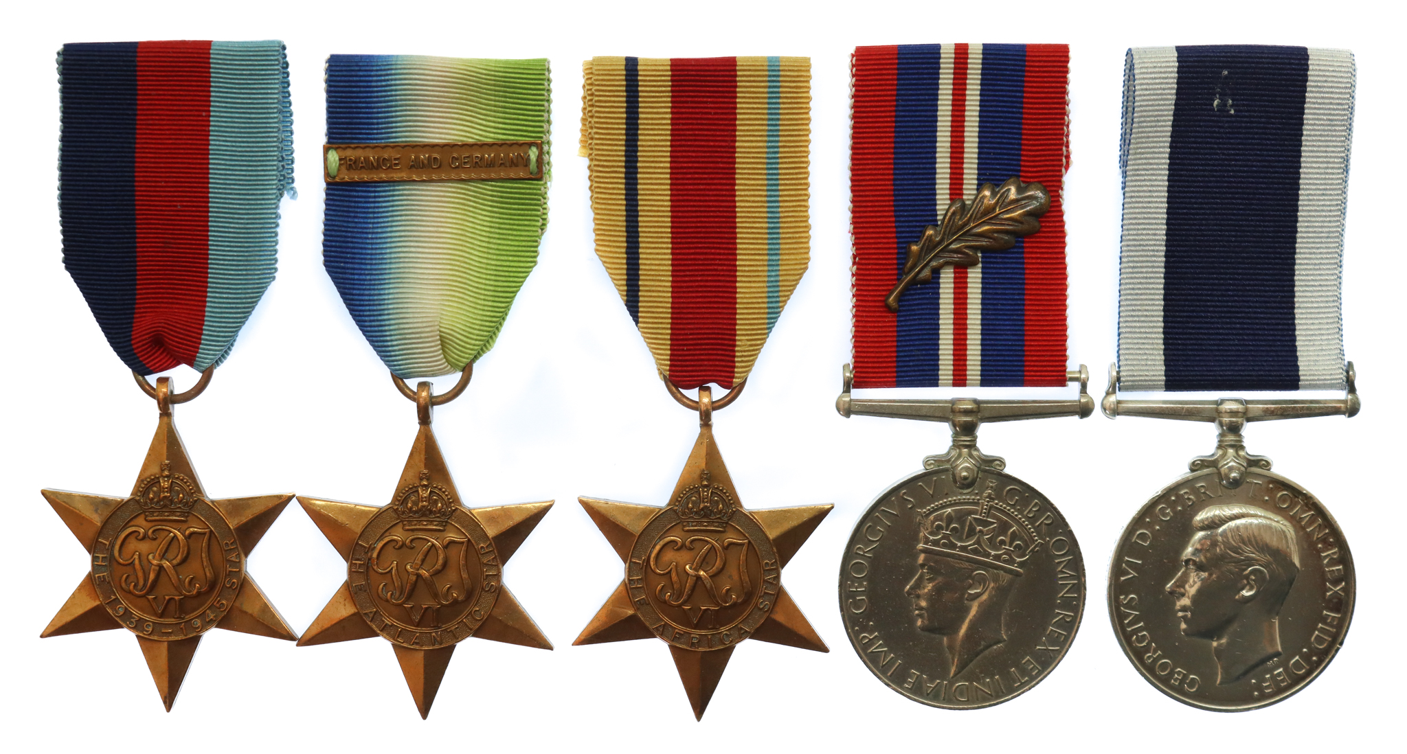 WW2 Mentioned in Despatches Long Service & Good Conduct Medal Group of Five - E.R.A.1. D.G. Morgan, Royal Navy