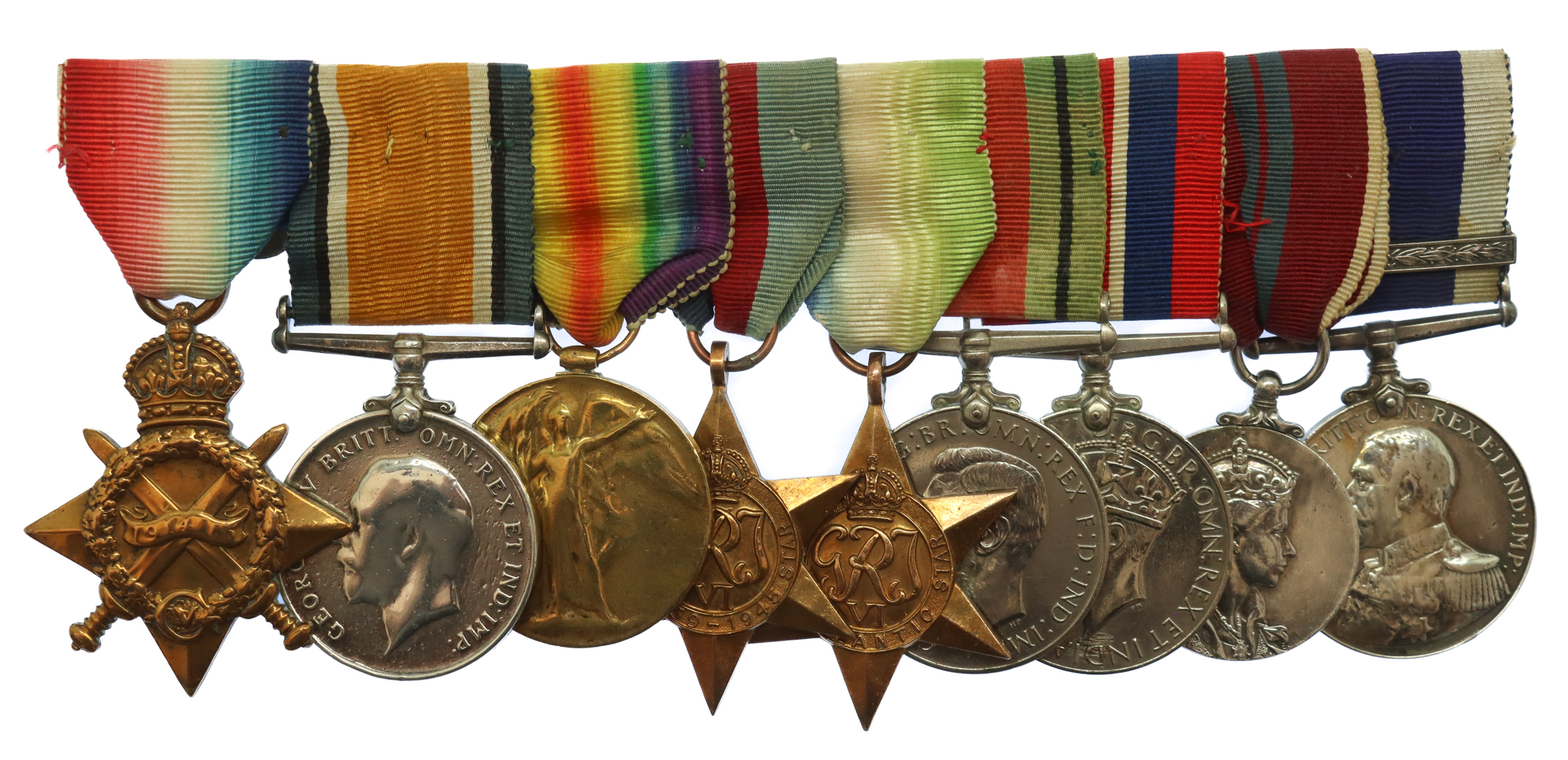 WW1 and WW2 Royal Navy Long Service & Good Conduct Medal and Bar Medal Group of Nine - Chief Petty Officer Sto. Mech. W.J. Toms, Royal Navy