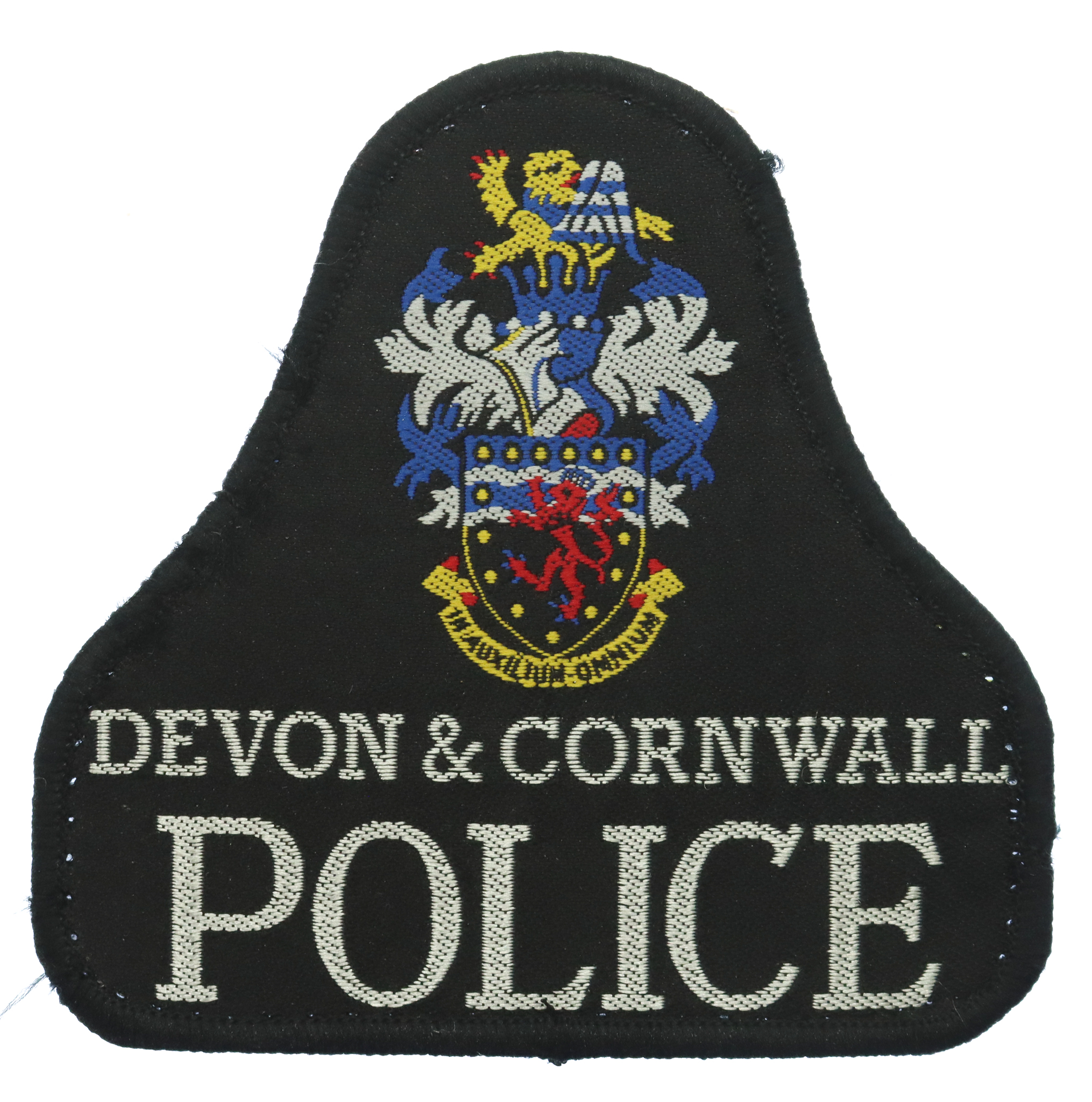 Devon & Cornwall Police Cloth Bell Patch Badge