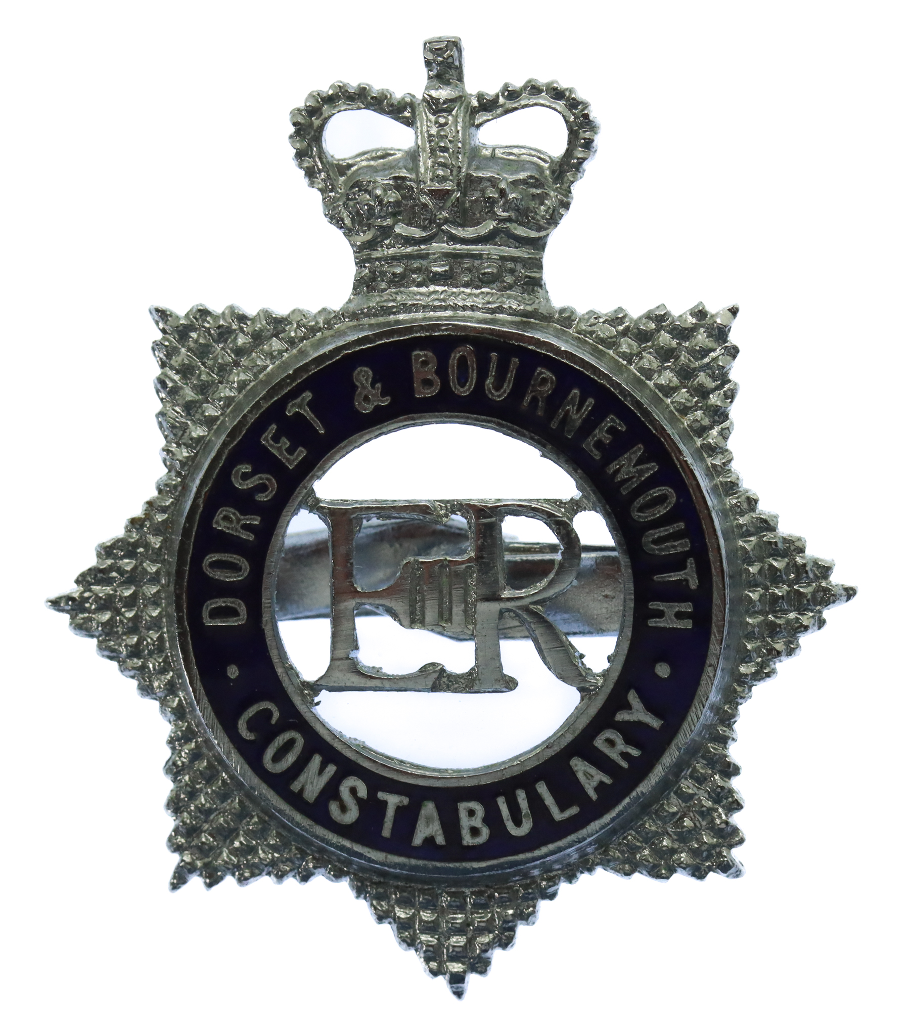 Dorset & Bournemouth Constabulary Senior Officer's Enamelled Cap Badge - Queen's Crown
