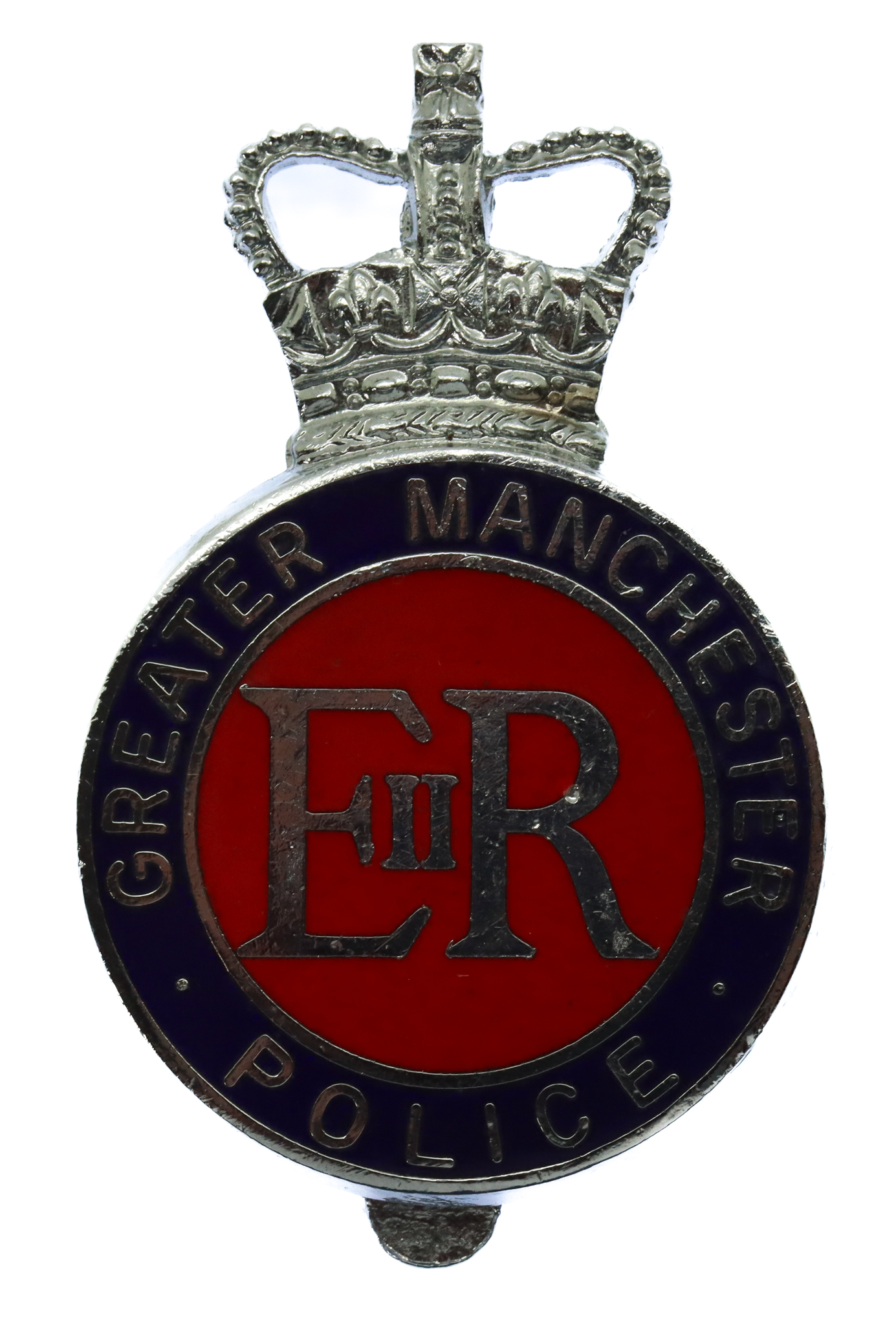Greater Manchester Police Enamelled Cap Badge - Queen's Crown