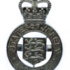 States of Jersey Police Cap Badge - Queen's Crown