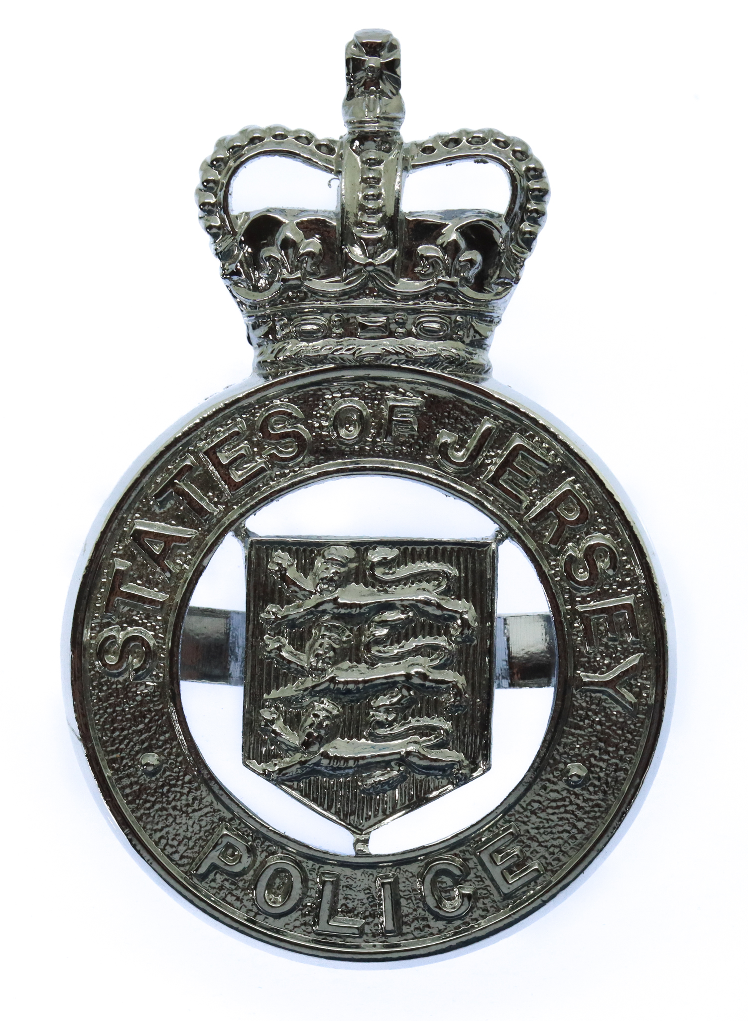 States of Jersey Police Cap Badge - Queen's Crown