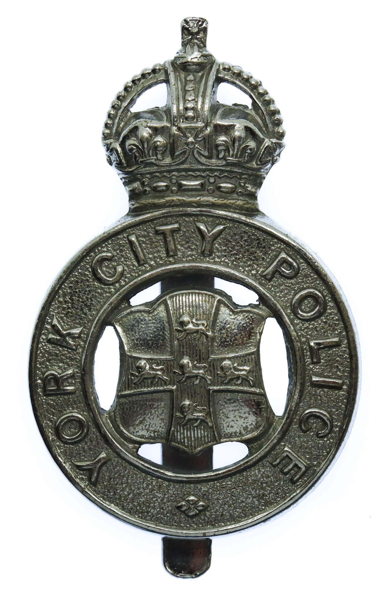 York City Police Cap Badge - King's Crown