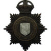 Cambridgeshire Constabulary Black Helmet Plate - King's Crown