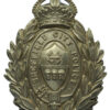 Sheffield City Police White Metal Wreath Helmet Plate - King's Crown