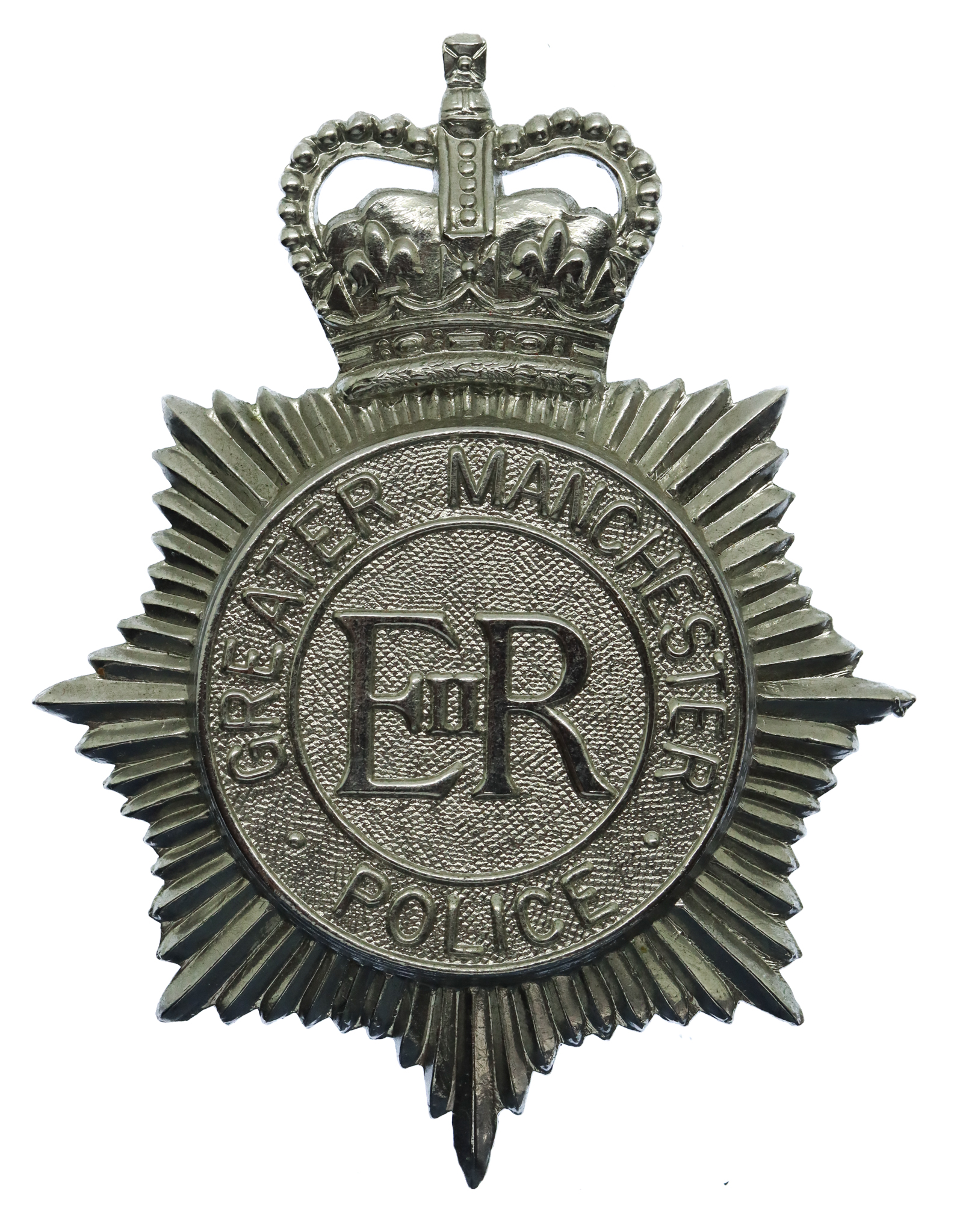 Greater Manchester Police Helmet Plate - Queen's Crown