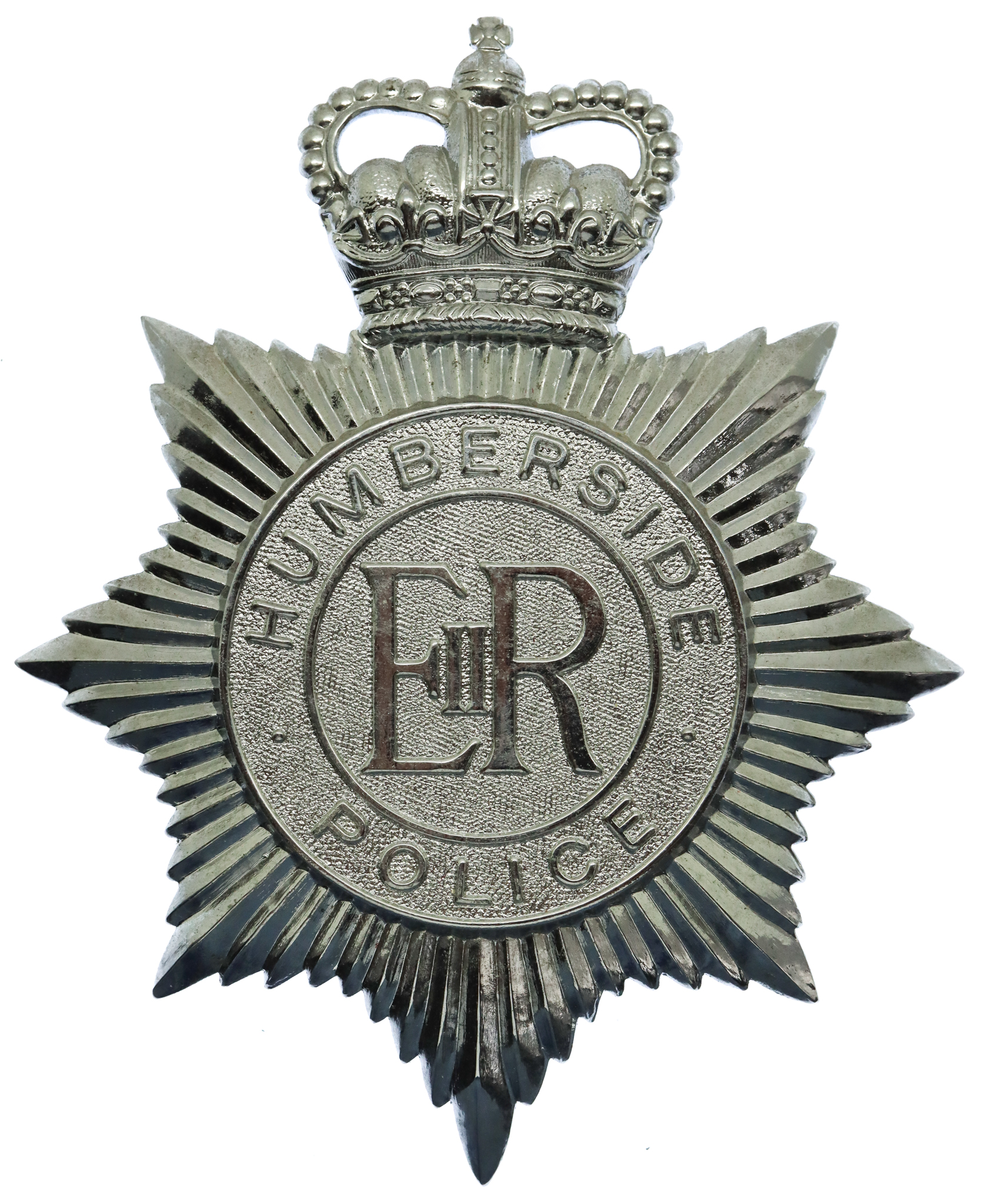 Humberside Police Helmet Plate - Queen's Crown