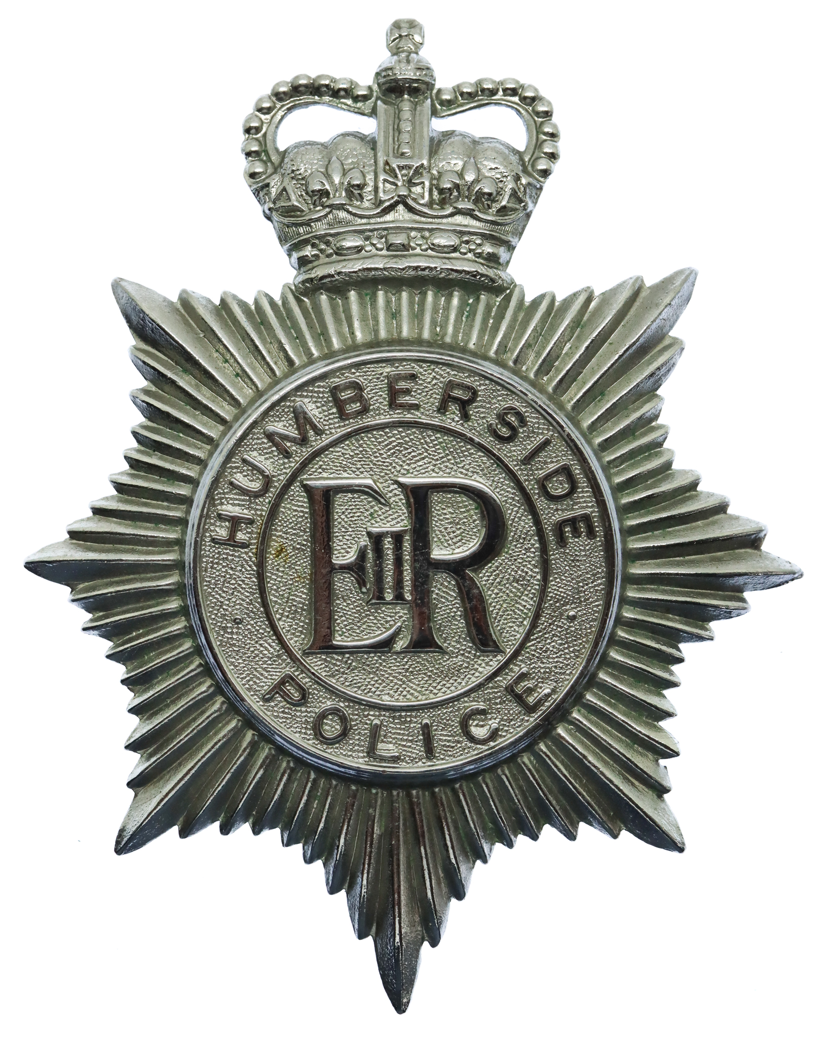 Humberside Police Helmet Plate - Queen's Crown