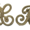 Pair of Inverness-shire Constabulary White Metal Collar/Epaulette Badge