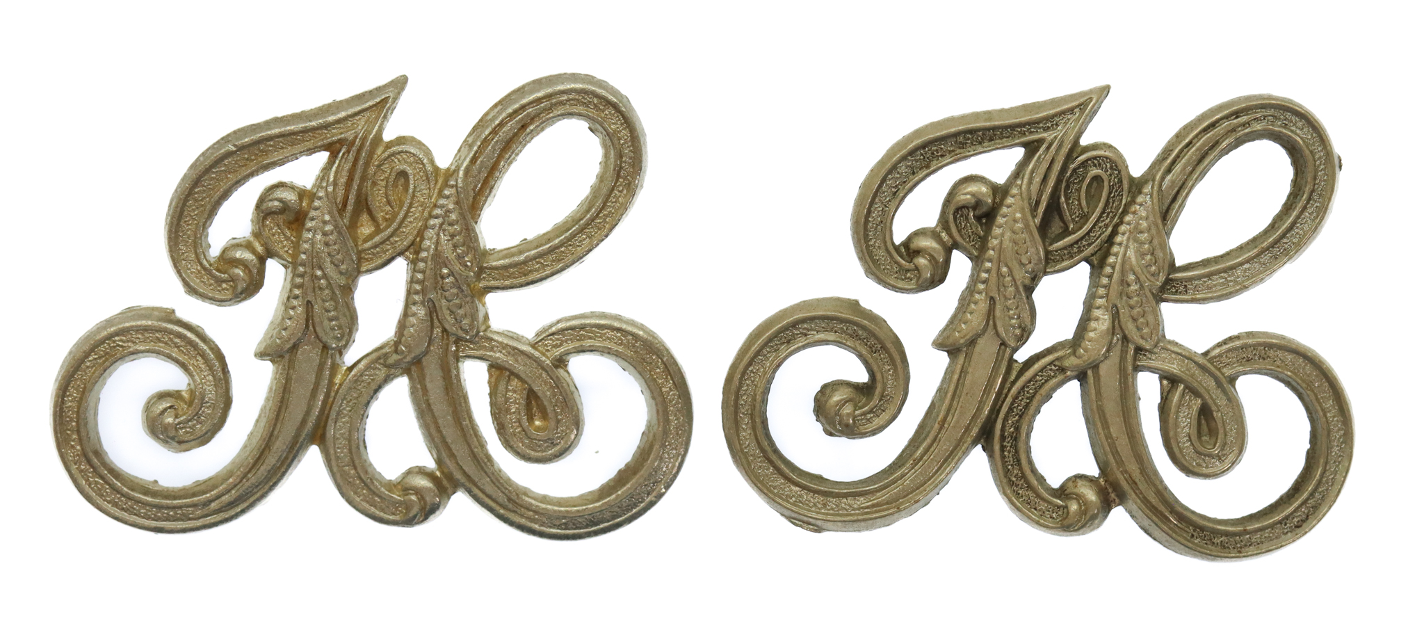Pair of Inverness-shire Constabulary White Metal Collar/Epaulette Badge