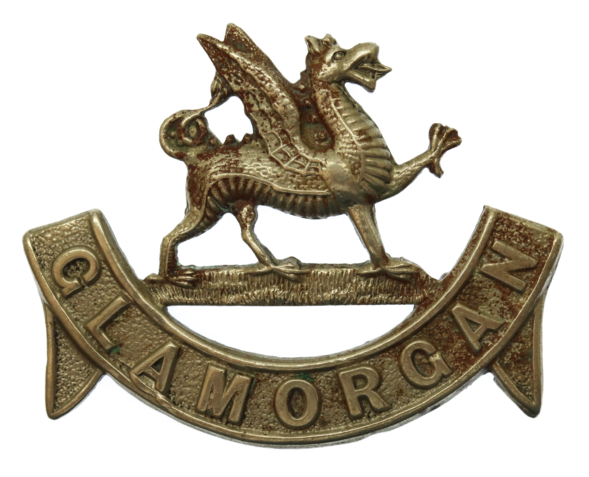 Glamorgan Constabulary White Metal Collar Badge