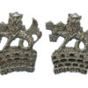 Pair of York and North East Yorkshire Police Collar Badges