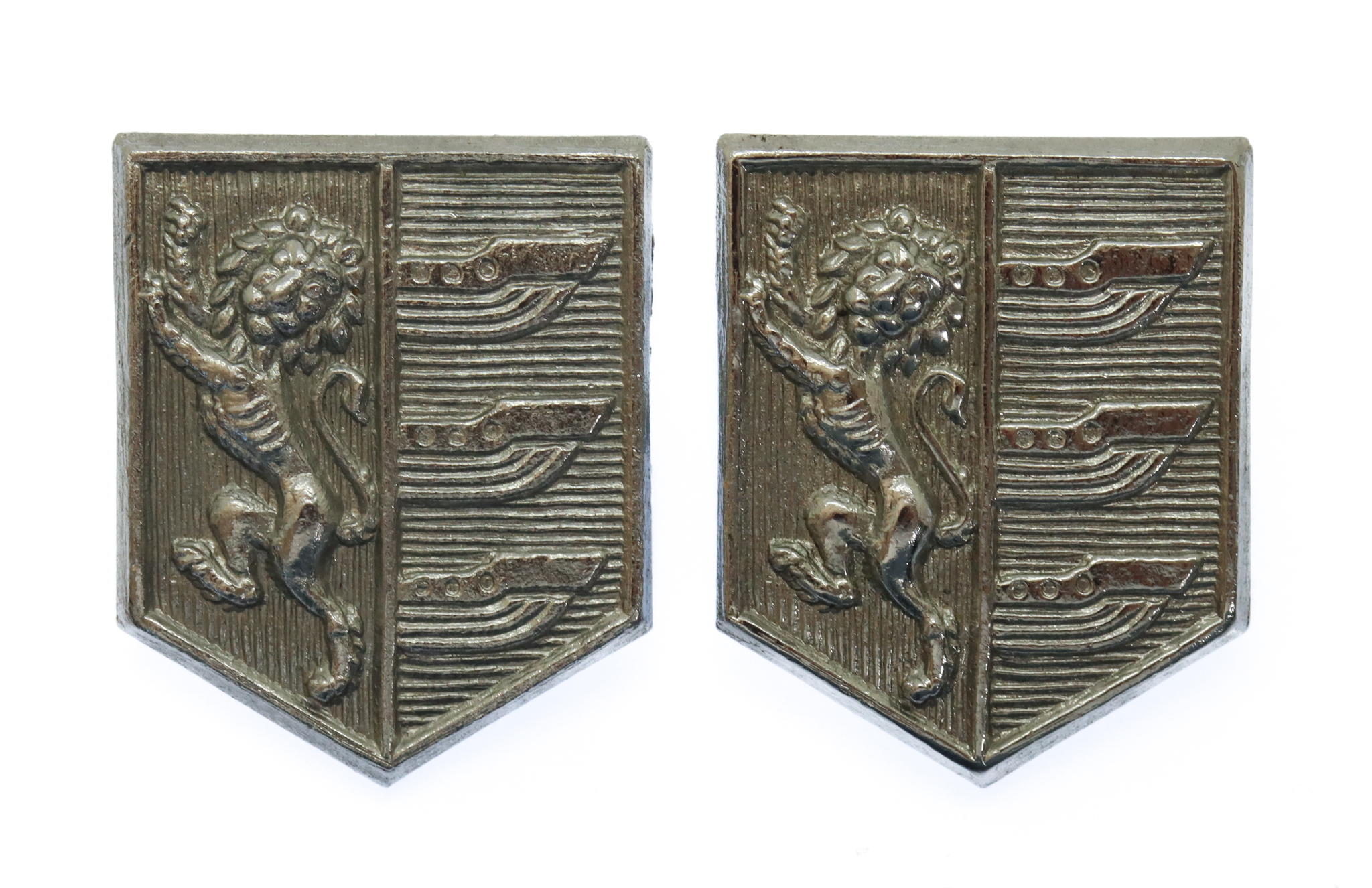 Pair of Ipswich Borough Police Collar Badges