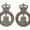 Pair of Blackburn Borough Police Collar Badges - Queen's Crown