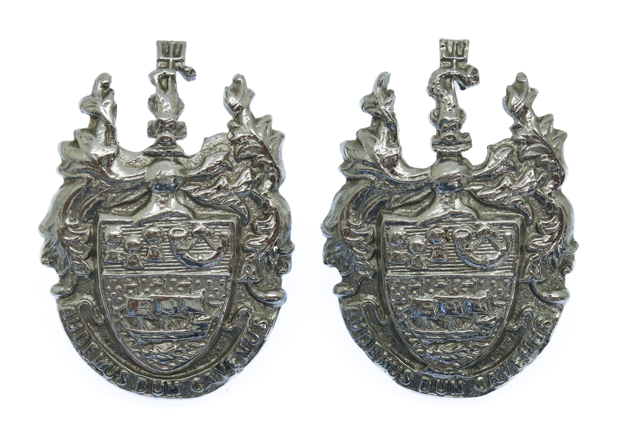 Pair of Wallasey Borough Police Collar Badges 