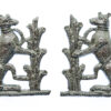 Pair of Warwickshire Constabulary Collar Badges