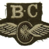 British Army Bren Carrier (B.C.) Winged Wheel Cloth Proficiency Arm Badge
