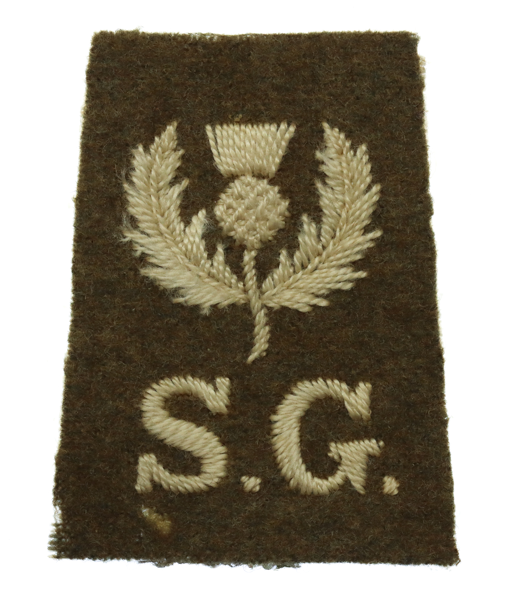 Scots Guards WW1 Cloth Shoulder Title