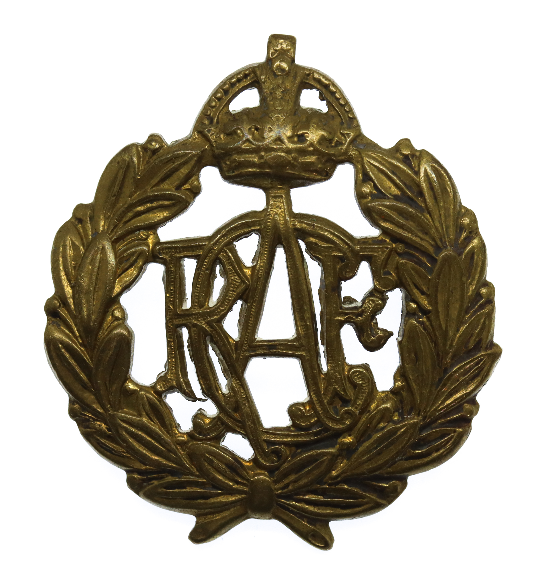 Royal Canadian Air Force (R.C.A.F.) Cap Badge - King's Crown
