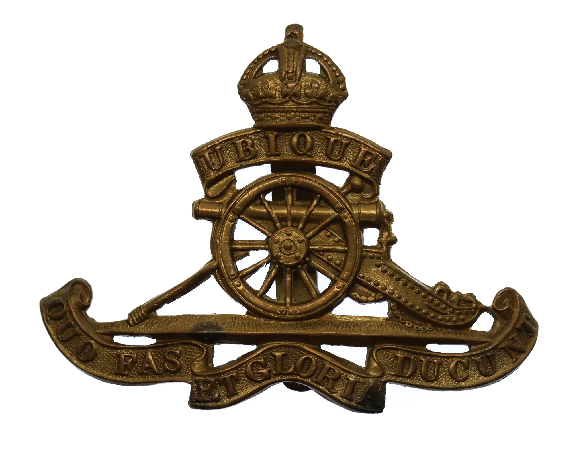 Royal Artillery Cap Badge - King's Crown