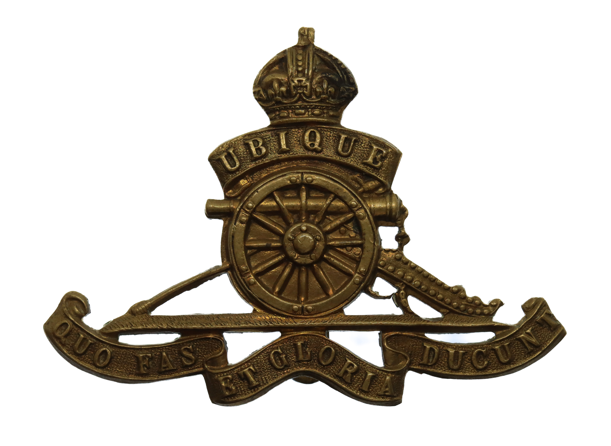 Royal Artillery WW1 Economy Cap Badge