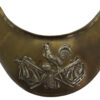 19th Century French 2nd Empire Officer's Brass Gorget