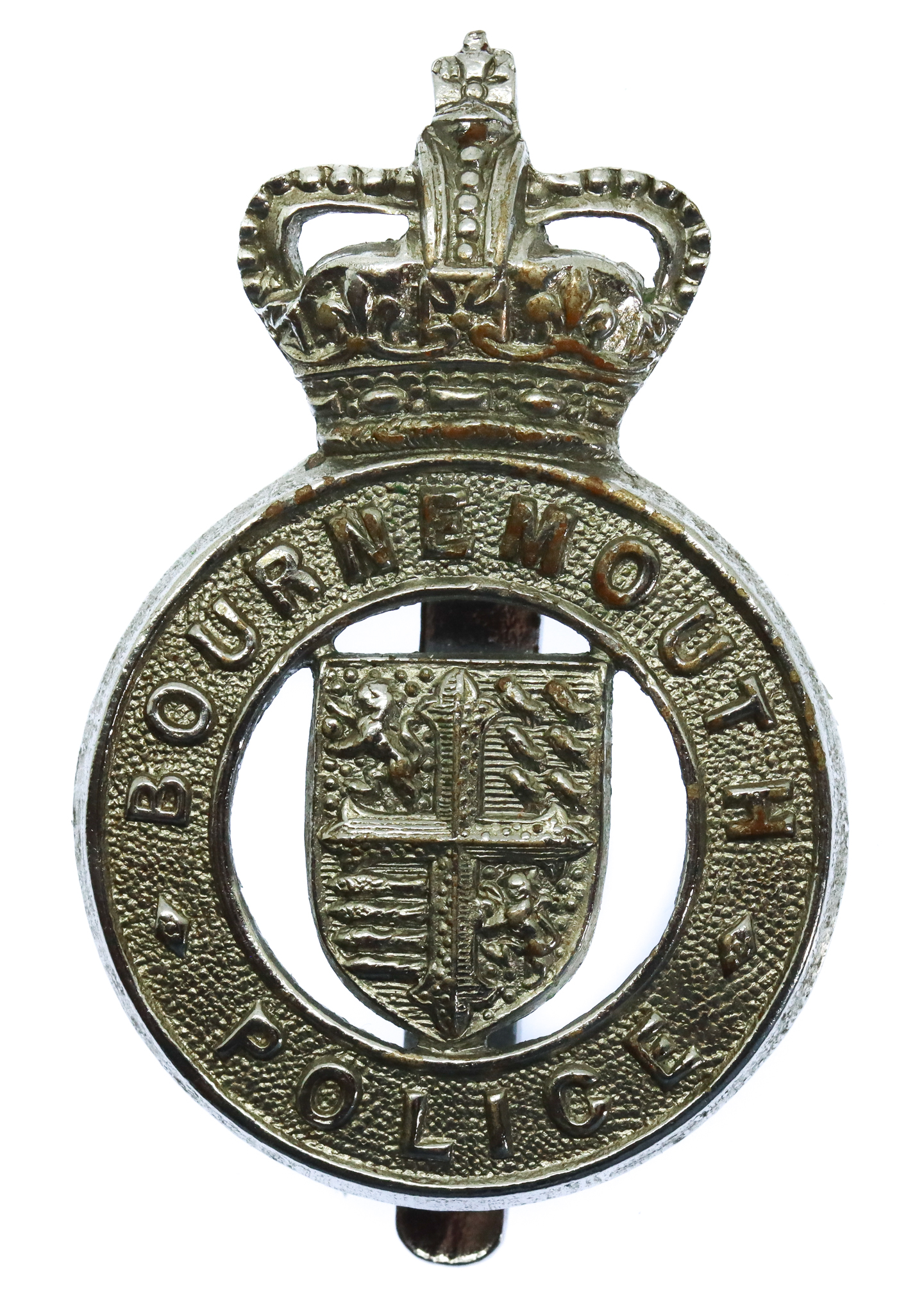 Bournemouth Borough Police Cap Badge - Queen's Crown