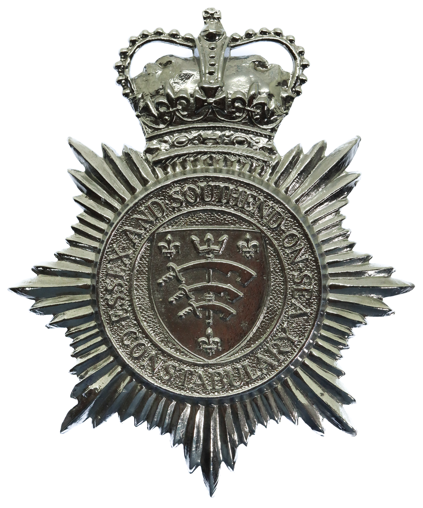 Essex and Southend-on-Sea Constabulary Helmet Plate - Queen's Crown
