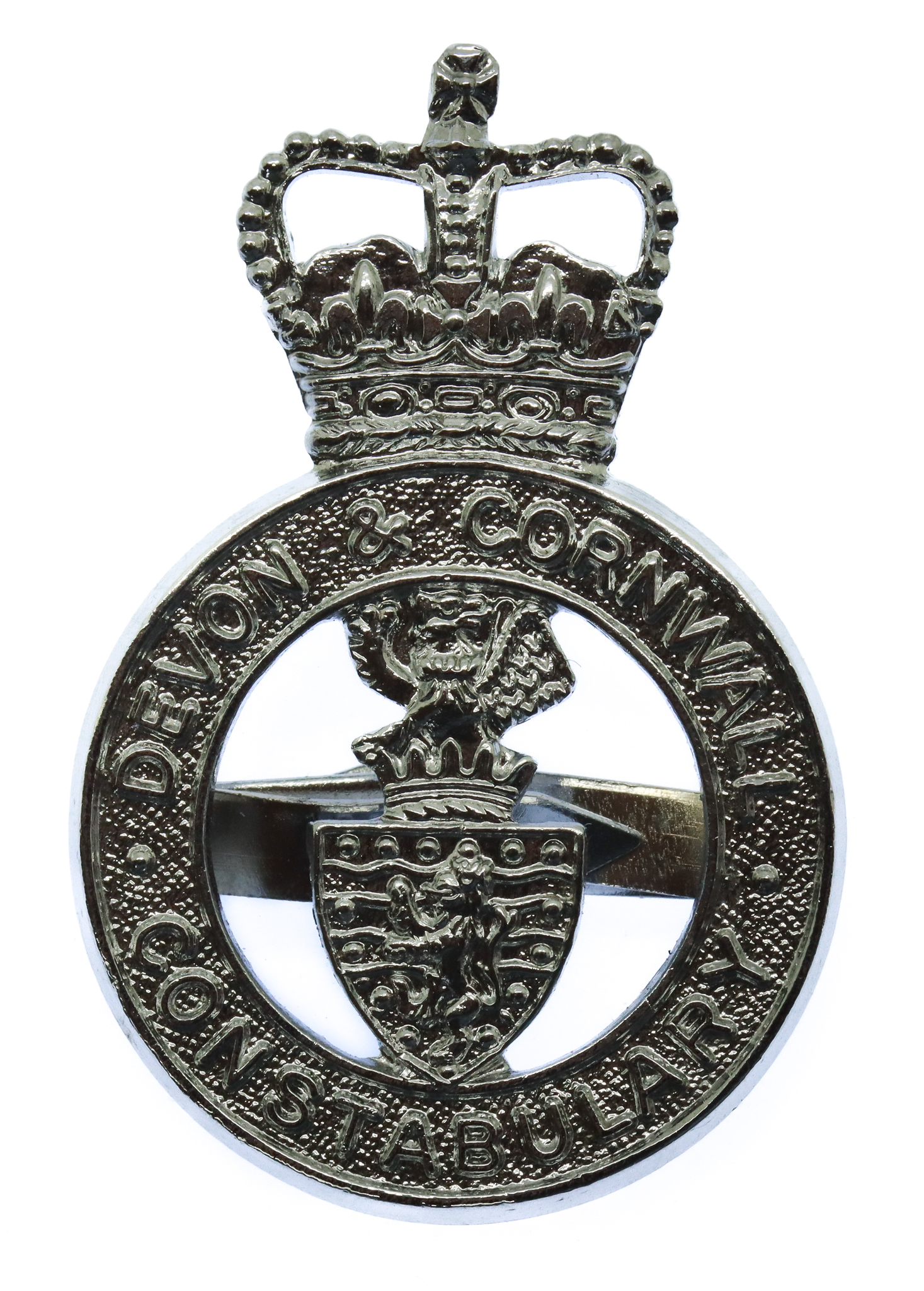 Devon & Cornwall Constabulary Cap Badge - Queen's Crown