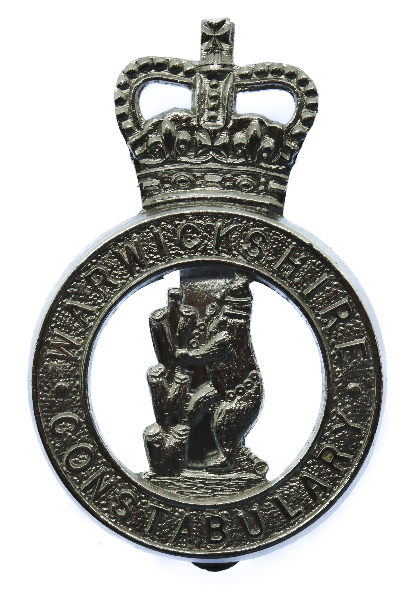 Warwickshire Constabulary Cap Badge - Queen's Crown