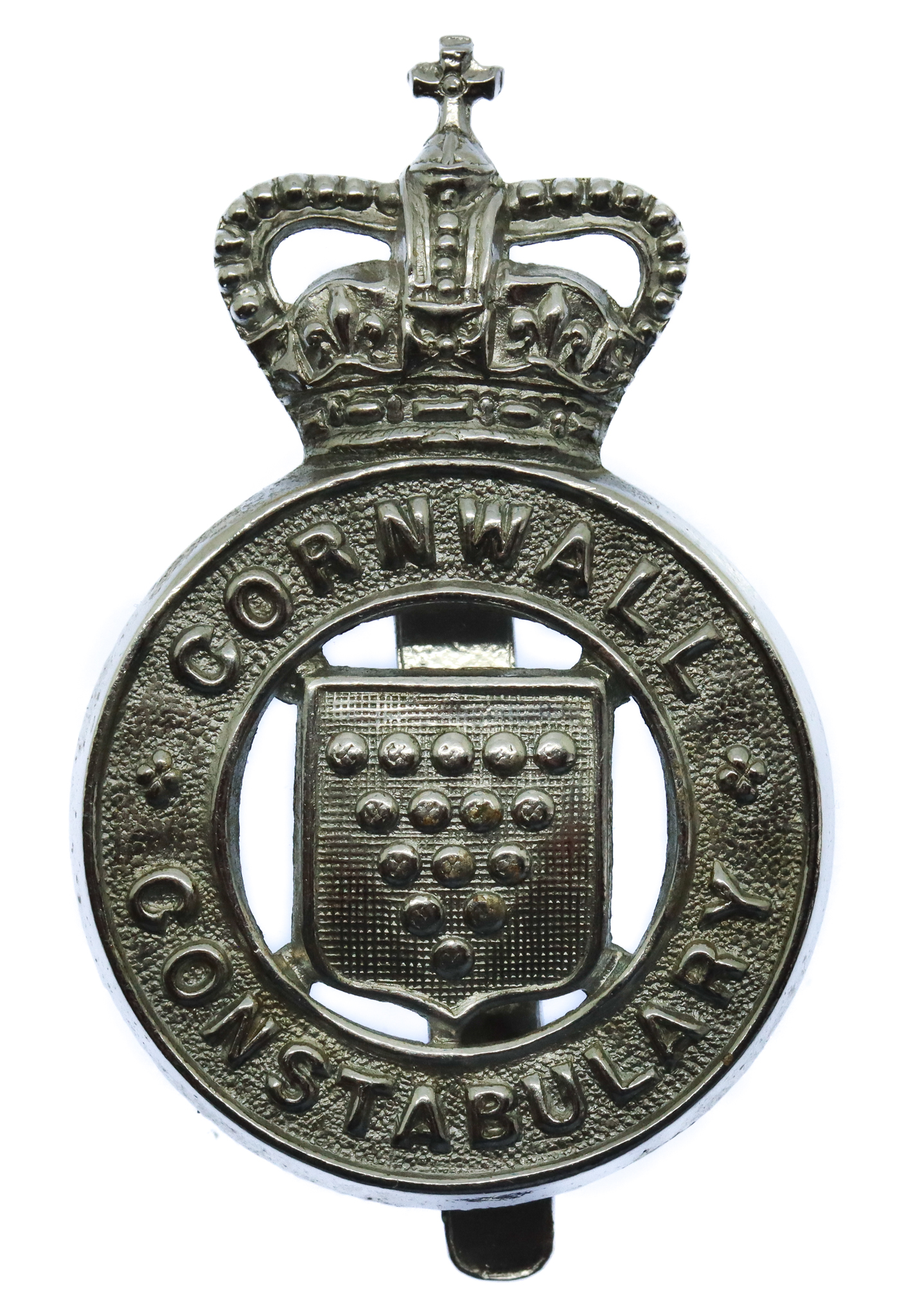 Cornwall Constabulary Cap Badge - Queen's Crown