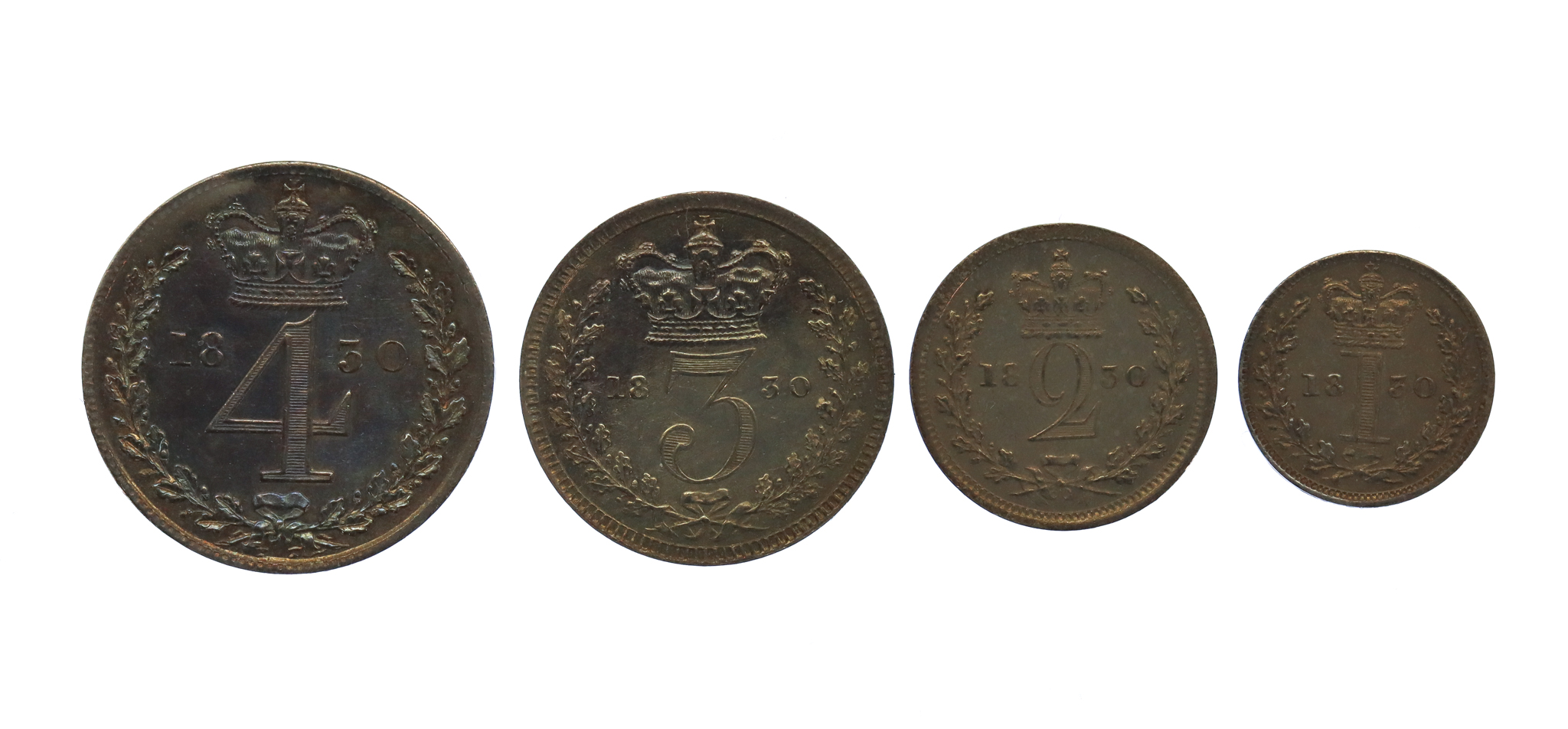 1830 George IV Maundy Money Coin Set