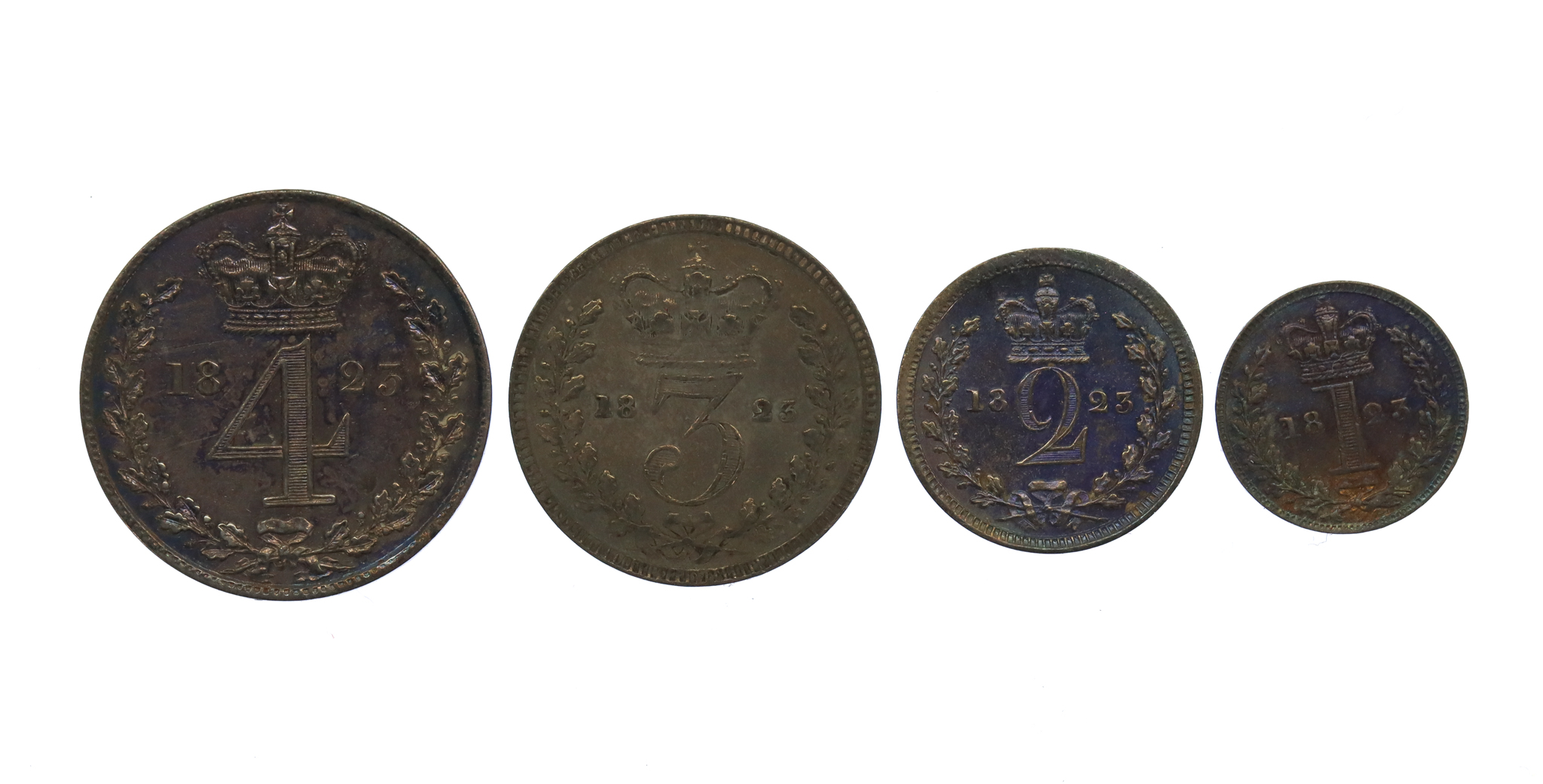 1823 George IV Maundy Money Coin Set