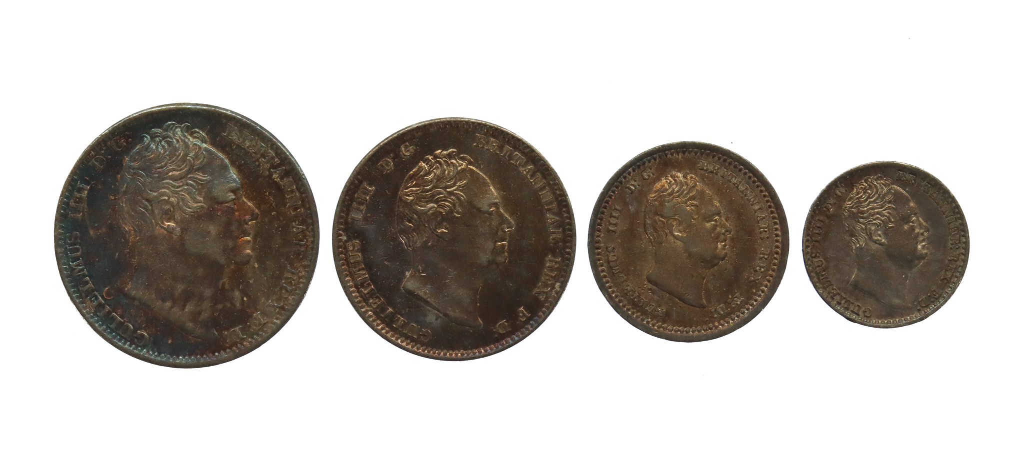 1833 William IV Maundy Money Coin Set