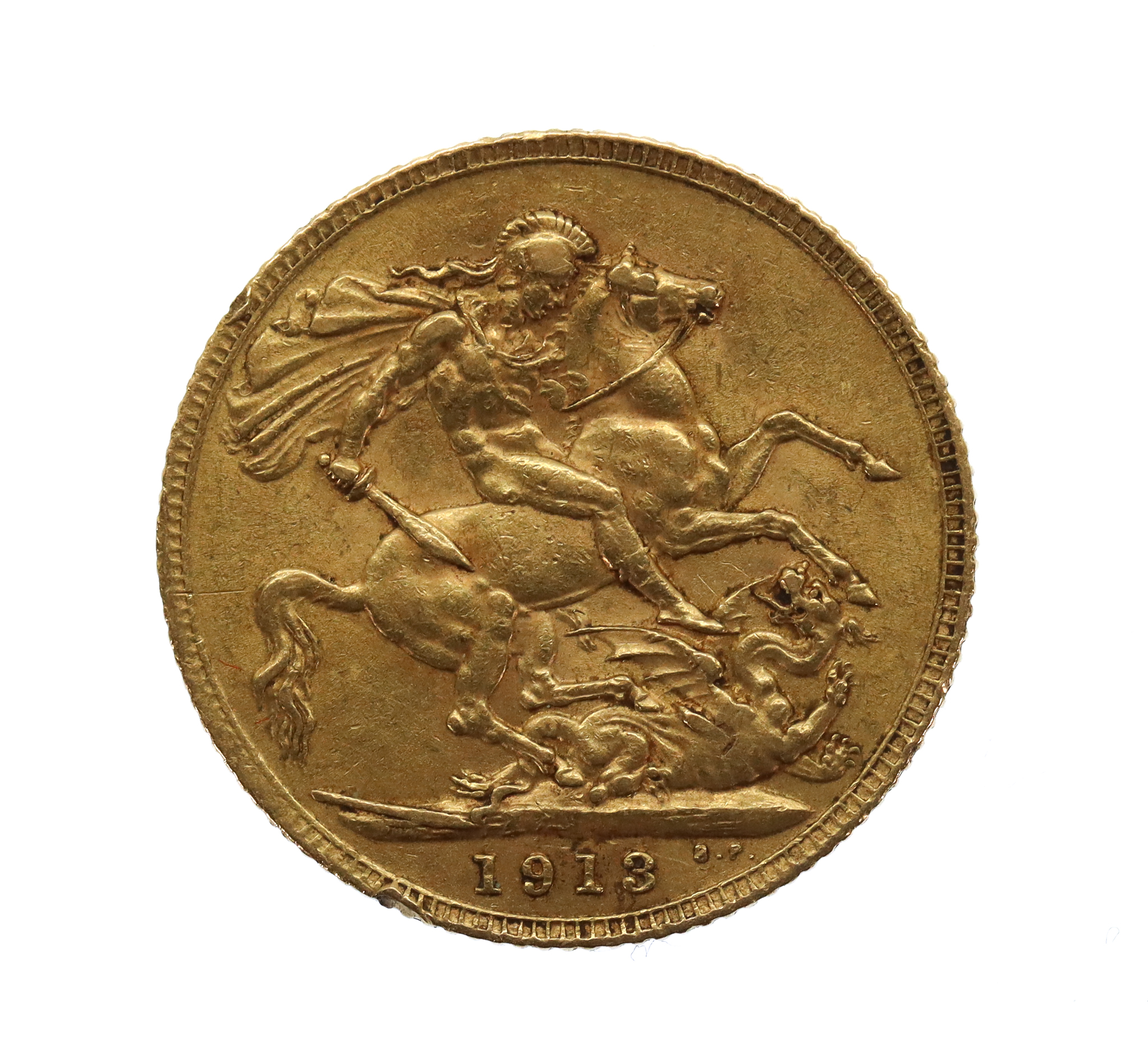 1913 George V 22ct Gold Sovereign Coin